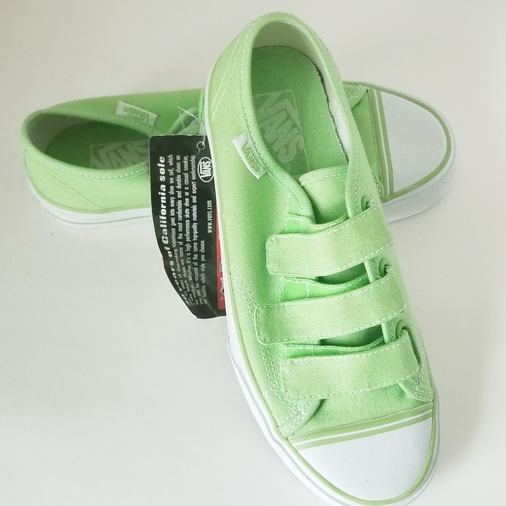 VANS Lime Green Velcro Skater Shoes, nee